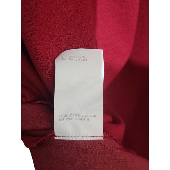 Vince 3/4 Sleeve Boucle Sheath Dress Red - Picture 4 of 5